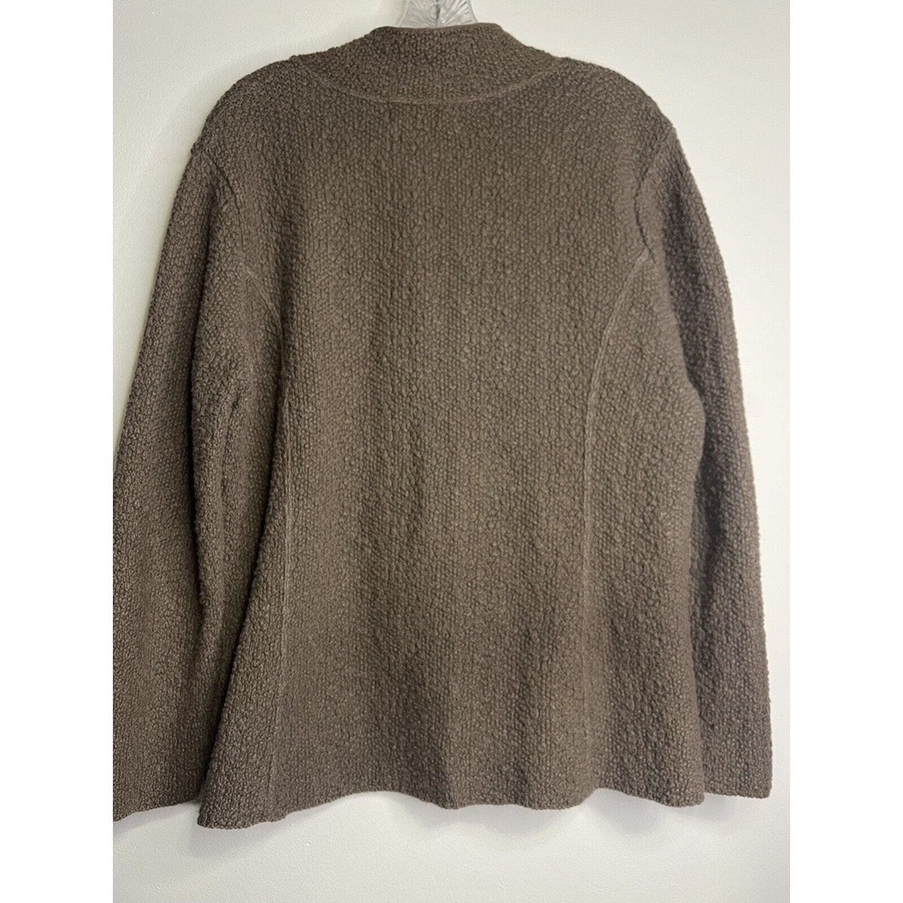 Willow Button-Up Knit Cardigan Sweater Size Large Chucky Knit Tan Brown - Picture 6 of 8